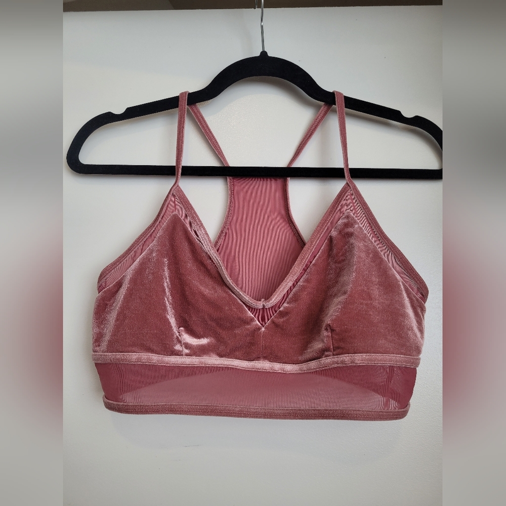 Alo Yoga Velvet Lux Bra in Rosewood Size Medium